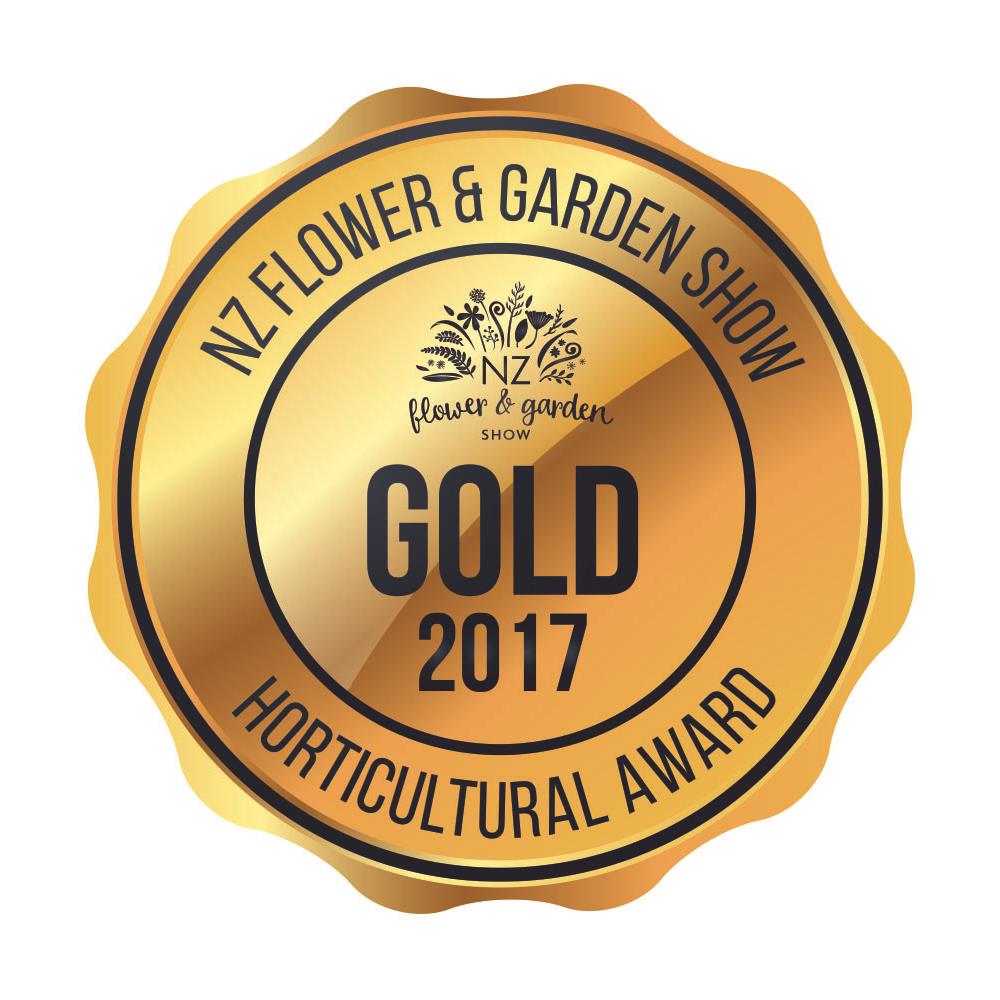 Image of Gold Award from NZ Flower & Garden Show 2017