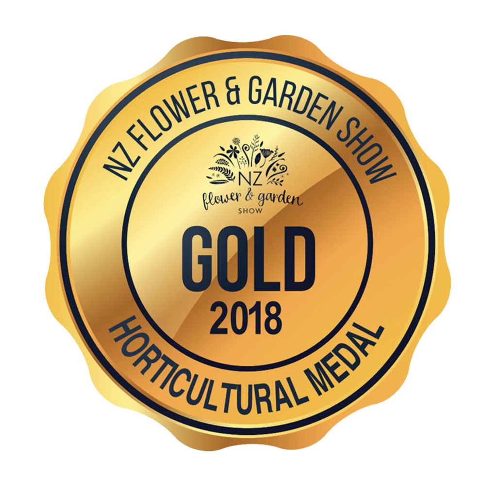 Image of Gold Award from NZ Flower & Garden Show 2018